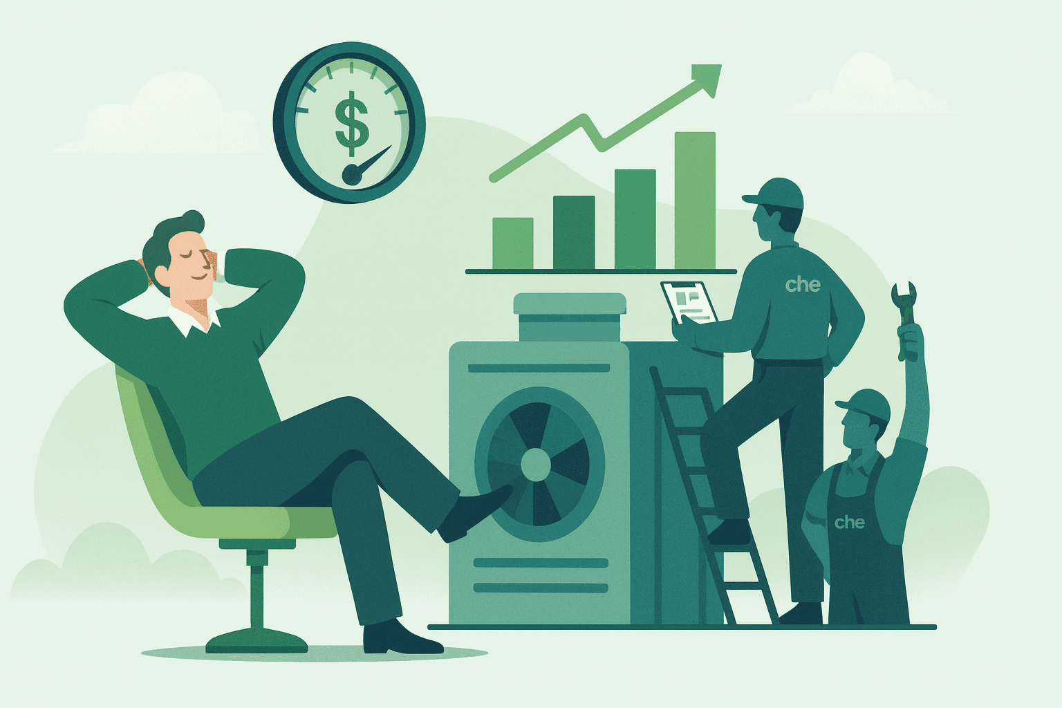 Illustration for Che Energy's EaaS model